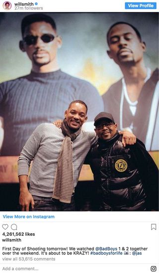 Will Smith and Martin Lawrence announcement for Bad Boys For Life