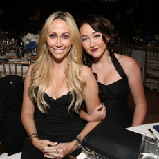 Tish Cyrus (L) and actress Noah Cyrus attend PETA's 35th Anniversary Party at Hollywood Palladium on September 30, 2015 in Los Angeles, California