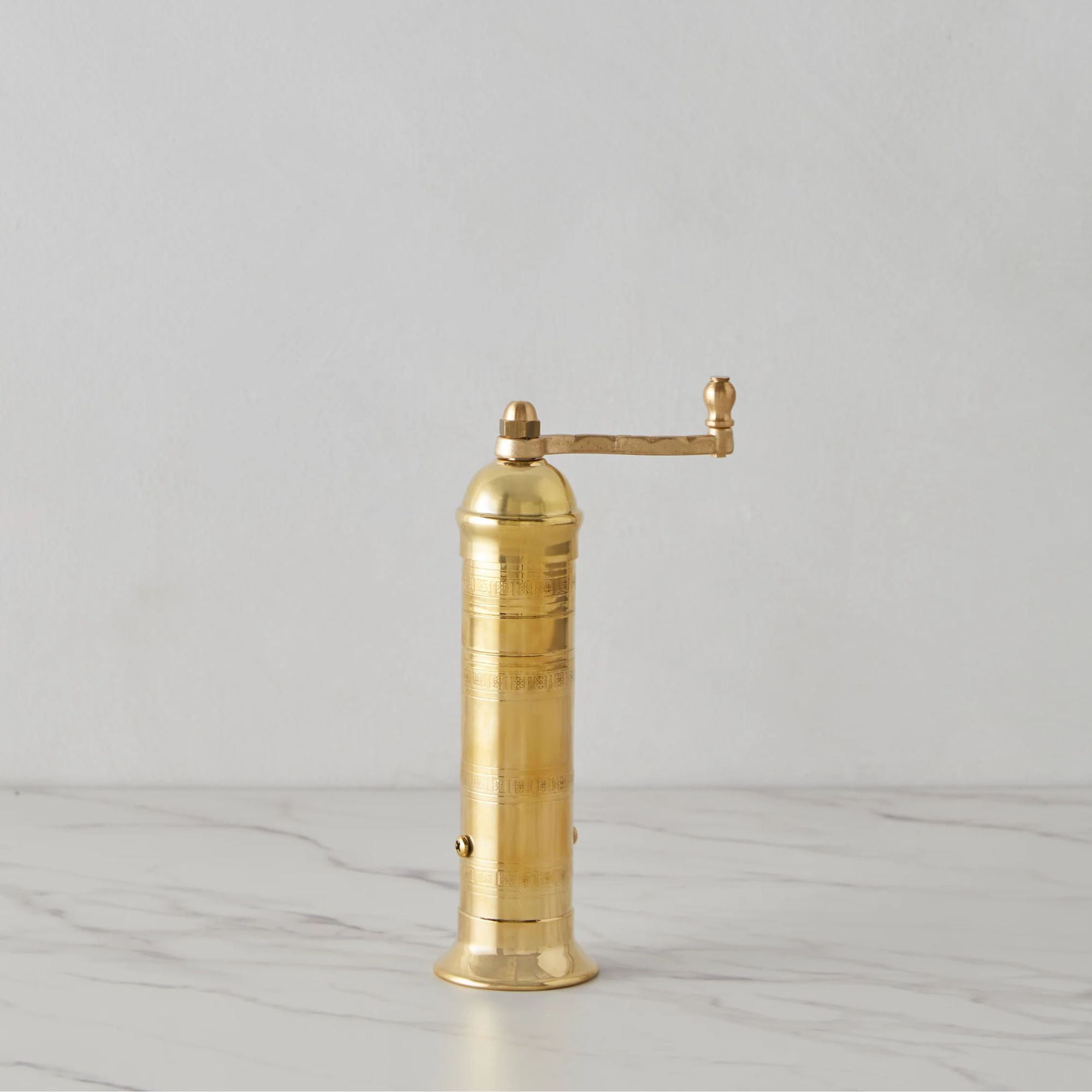 Brass pepper mill