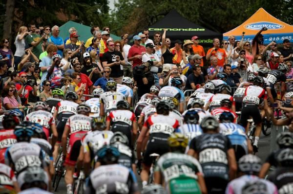 Riders had good crowds to look forward to on the Lemon Hill climb.