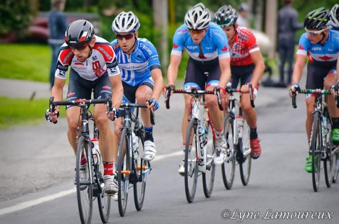Jason McCartney (Bissell) sets the pace in the break