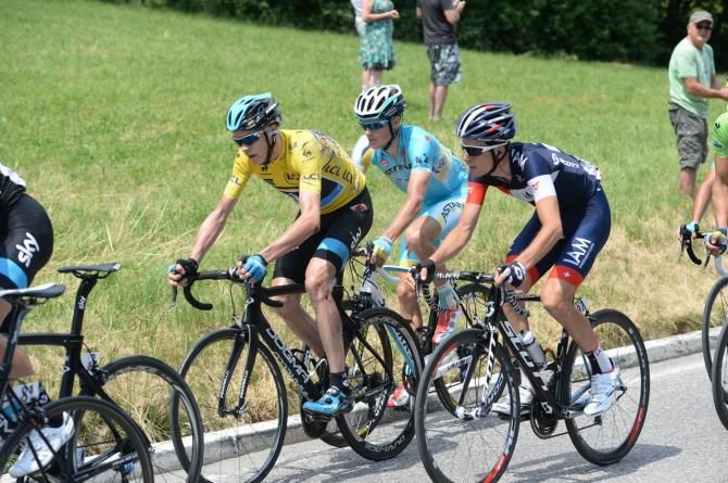 Chris Froome's injuries were clear to see