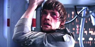 Star Wars The Empire Strikes Back Luke Skywalker in Cloud City about to lose his hand