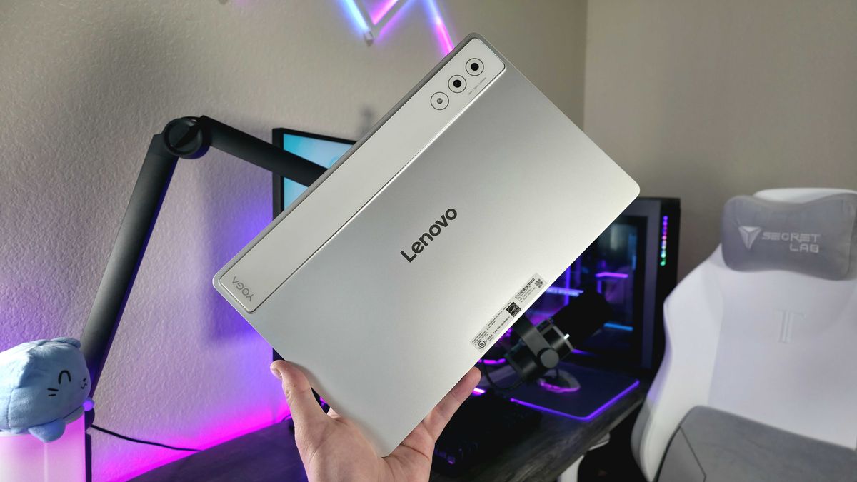 Image of the Lenovo Yoga Tab Plus (Gen 1) tablet.