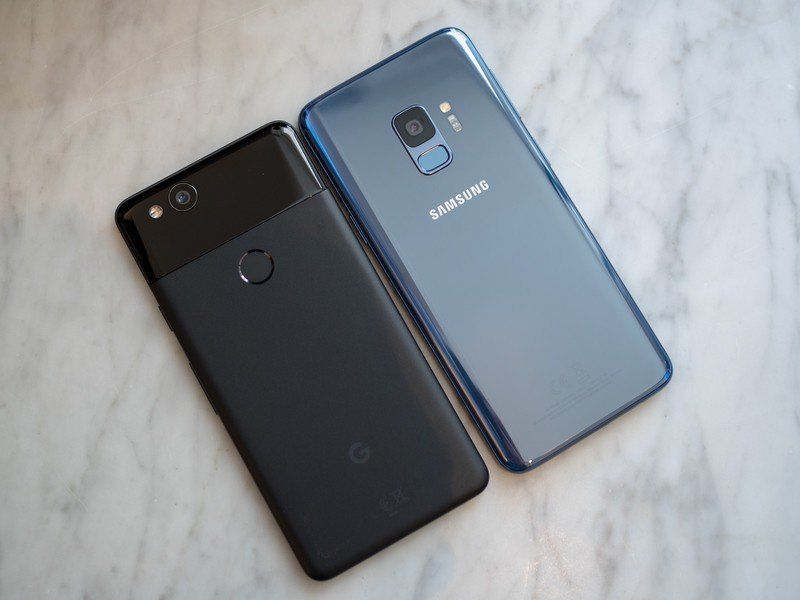Samsung Galaxy S9 and Google Pixel 2
