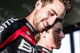 Taylor Phinney (BMC) happy to be back at the races.