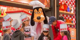 Goofy making food with kids