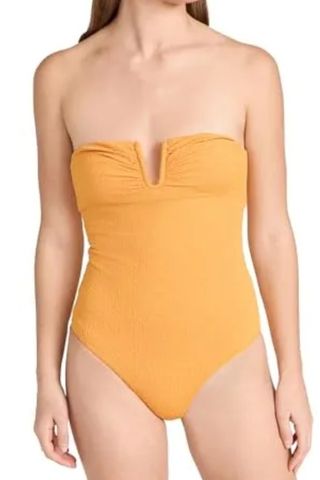 Mara Hoffman Women's Lucia One Piece, Marigold, Orange, M