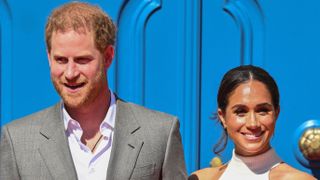 Prince Harry, Duke of Sussex and Meghan, Duchess of Sussex arrive for the Invictus Games Dusseldorf 2023