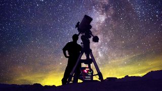 Someone using one of the best telescopes