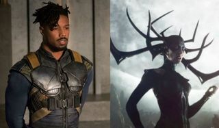 Michael B Jorda Killmonger Black Panther Thor Ragnarok Cate Blanchett Hela
