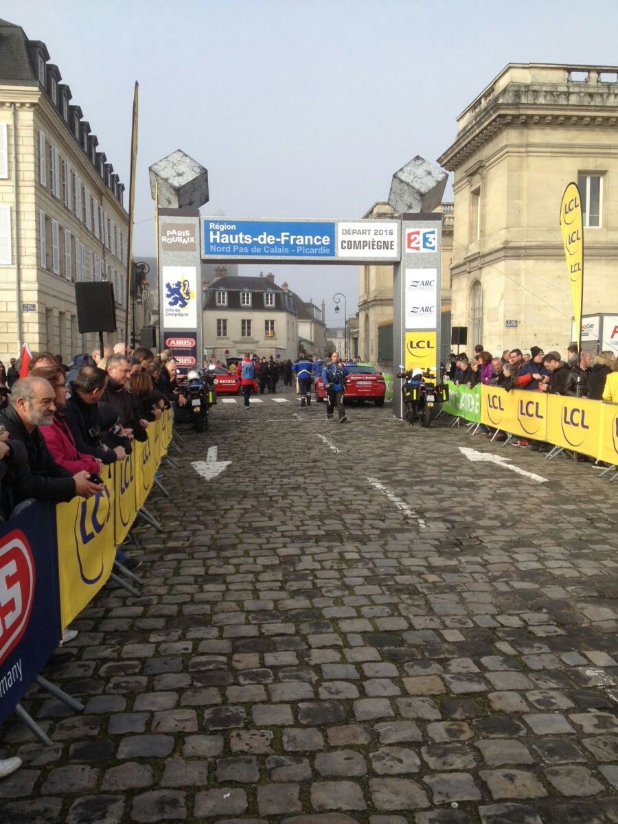 The start line ready for the riders
