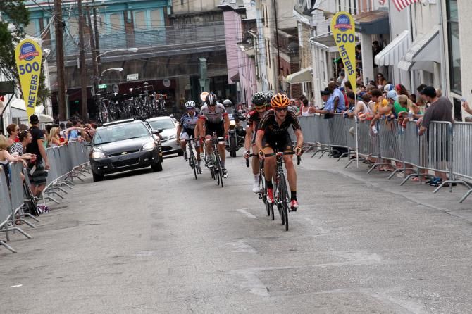 Scott Zwizanski leads the break up the Manayunk Wall