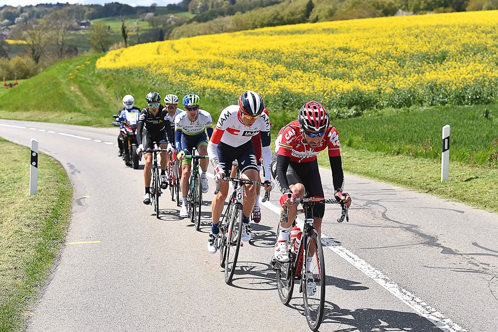 The breakaway from stage 4 at the Tour de Romandie