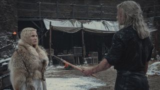 Geralt börjar träna Ciri i Kaer Morhen i The Witcher säsong 2