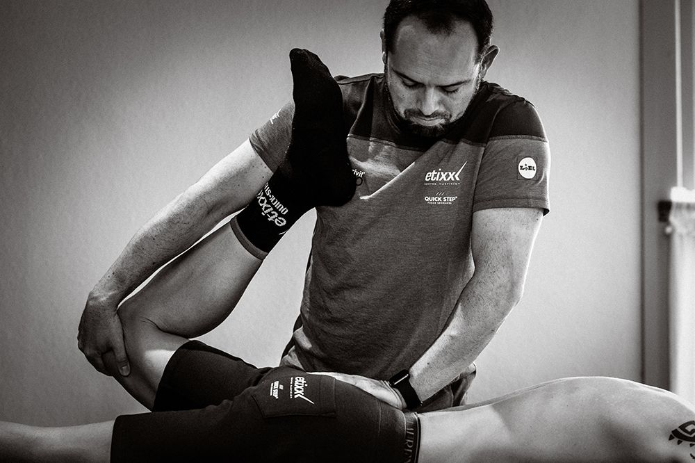 Tom Boonen gets his leg stretched out
