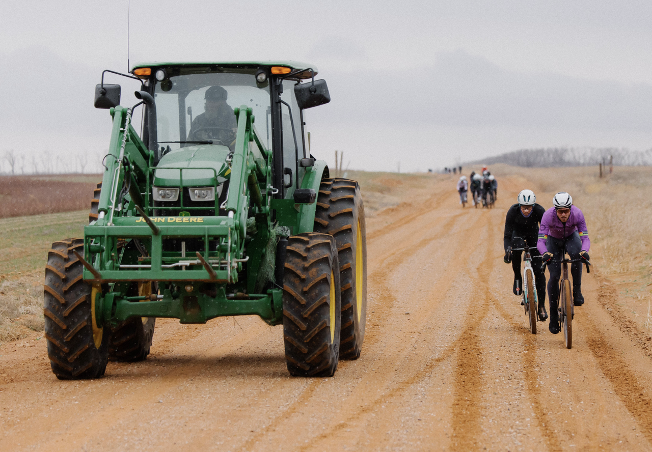 Riders share the road with the locals in Texas