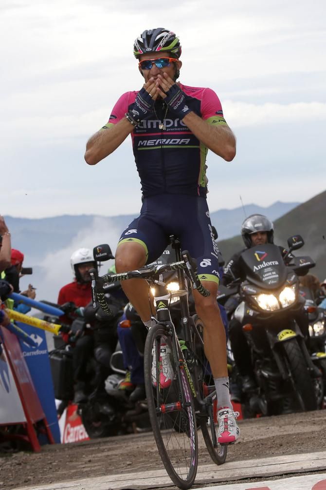 Przemyslaw Niemiec (Lampre - Merida) wins stage 15 of the Vuelta a Espana