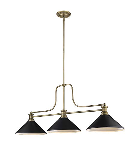 Z-Lite 725-3hbr-Mmb 3 Light Chandelier, Heritage Brass