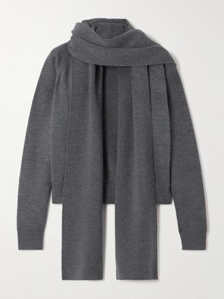 Layered Wool Cardigan