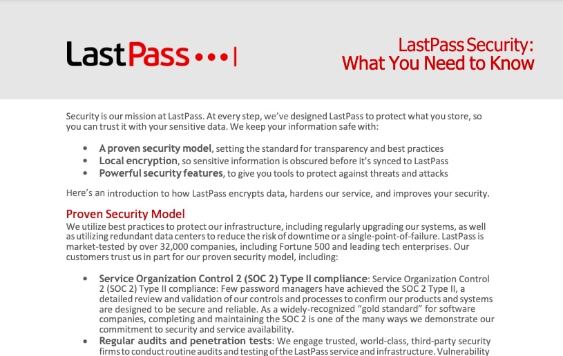 lastpass security history