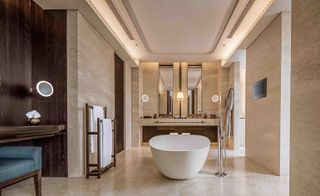 Bathroom at Waldorf Astoria hotel, Bangkok, Thailand