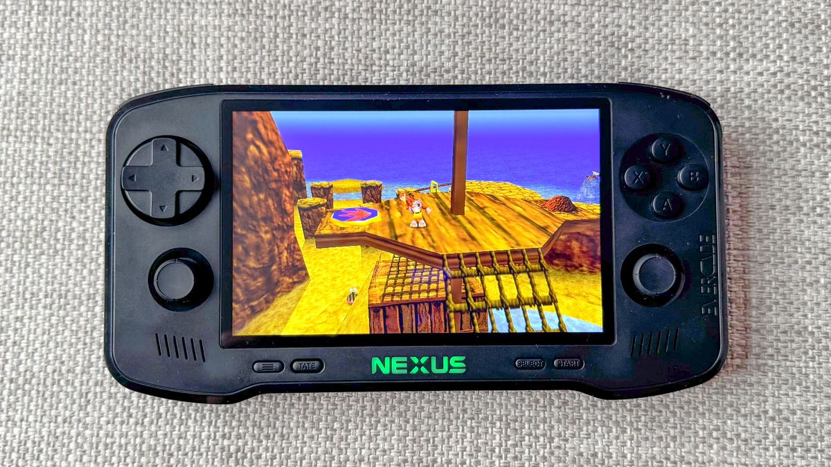 Evercade Nexus playing Banjo-Kazooie