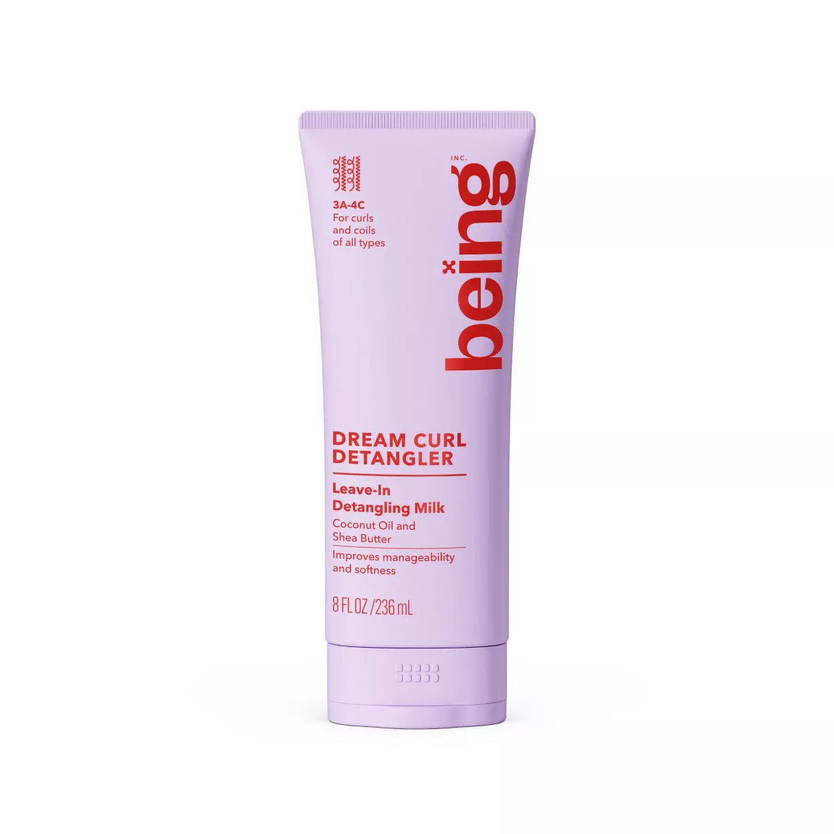 Being Dream Curl Leave-In Detangling Milk - 8oz: Curl Enhancing, Cream Form, Curly Hair