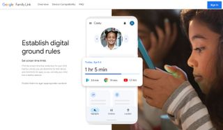 Google Family Link parental controls website