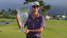 Ricky Castillo with the Puerto Rico Open trophy