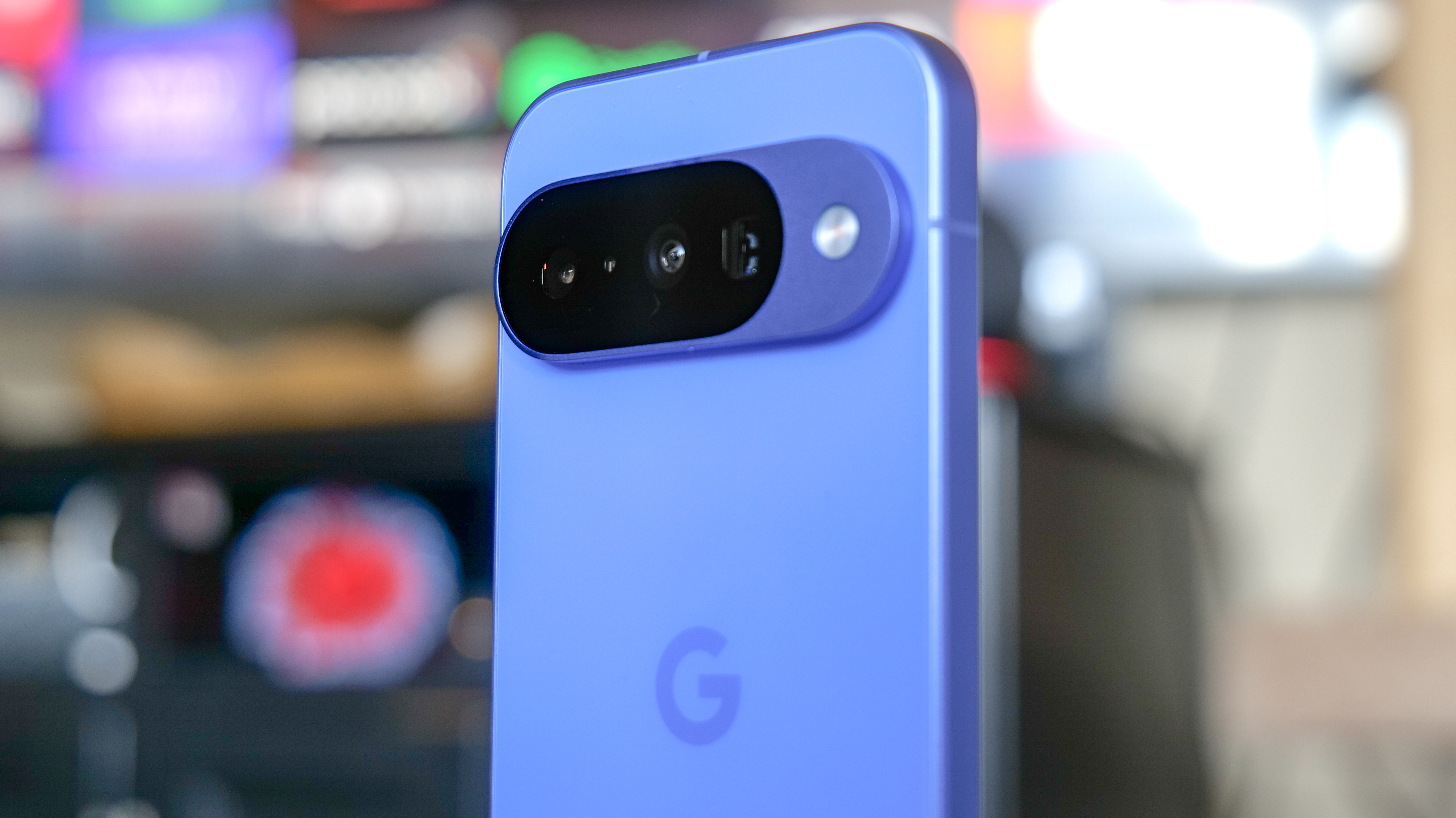 Google Pixel 10 camera closeup.