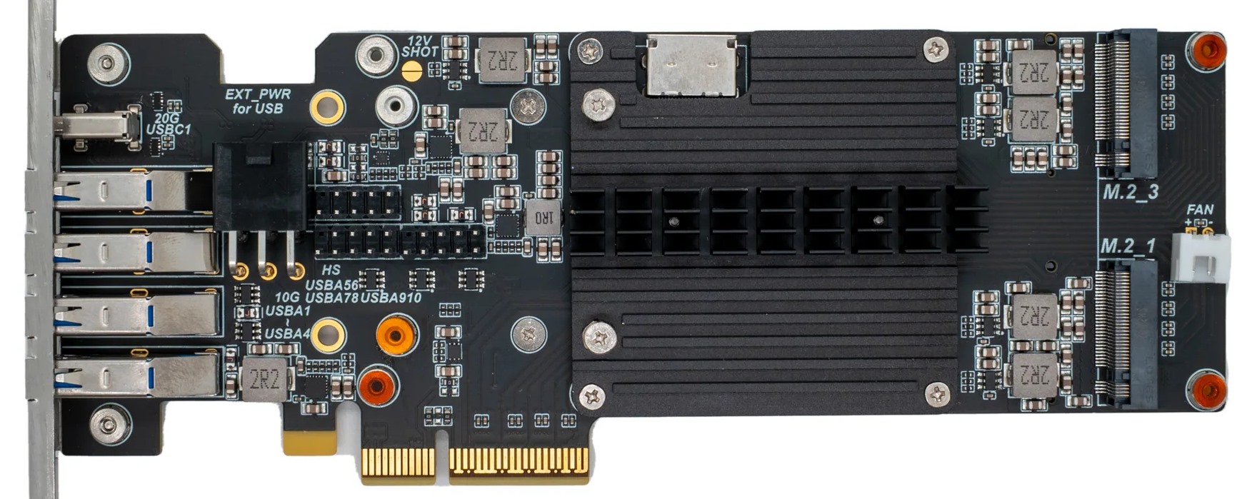 Uma foto detalhada do WisdPi PROM21 All In Expansion Card.