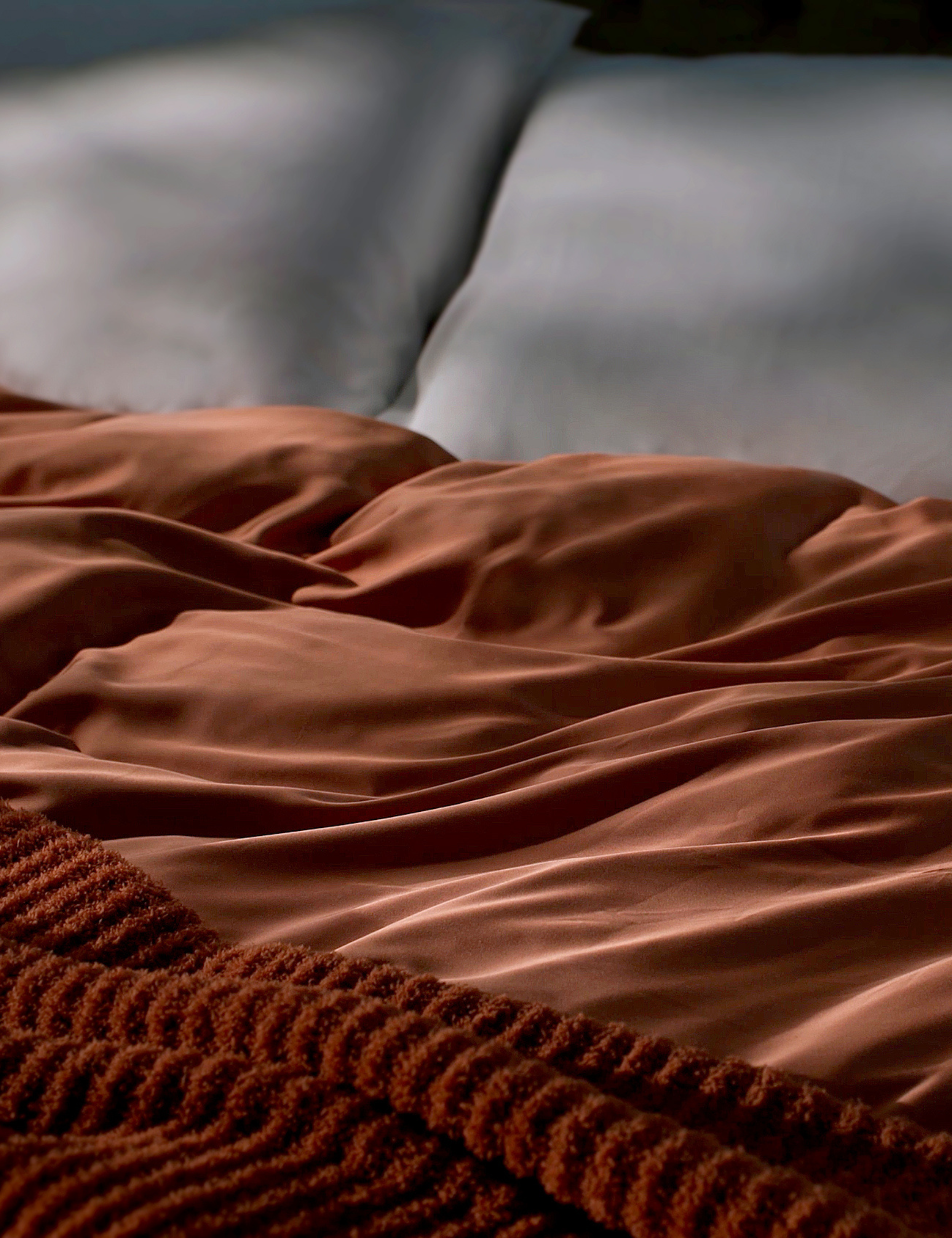 Terracotta bed sheets