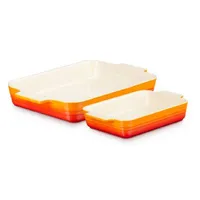 Le Creuset Stoneware Set of 2 Classic Rectangular Dishes