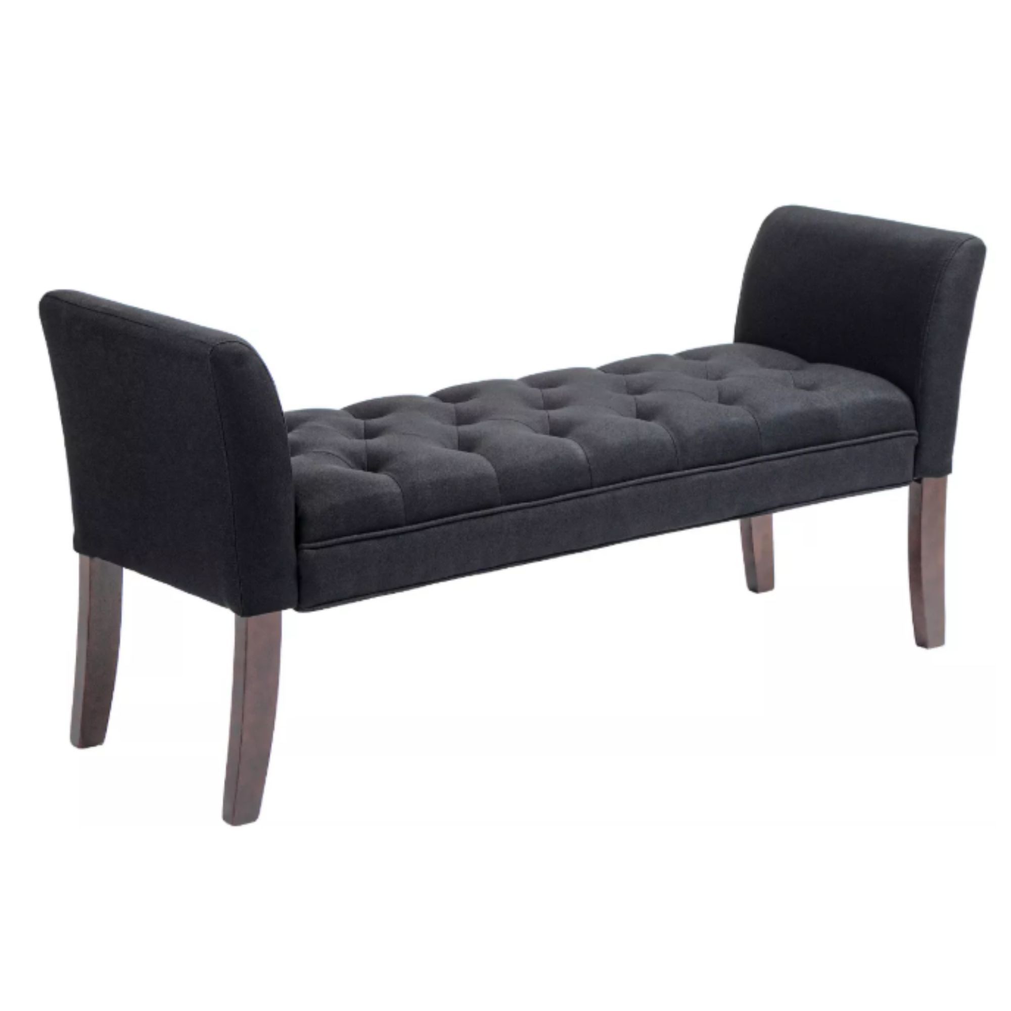  End of Bed Bench with Button Tufted Design