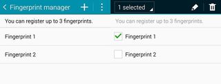 Finger Scanner print settings