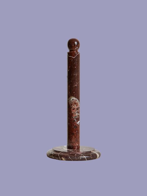 Kitchen Roll Holder in Red Marble