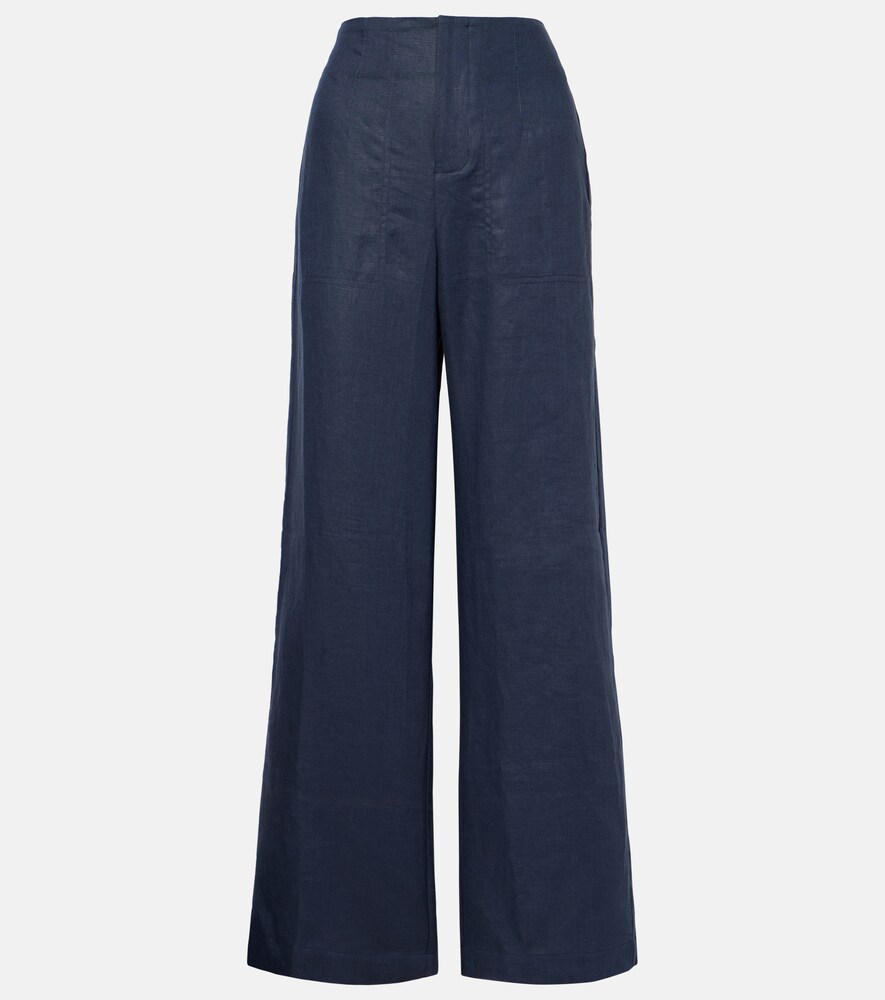 Isotta Linen Wide-Leg Pants