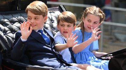 Prince George, Charlotte and Louis royal name change revealed, seen here in the carriage procession at Trooping the Colour during Platinum Jubilee