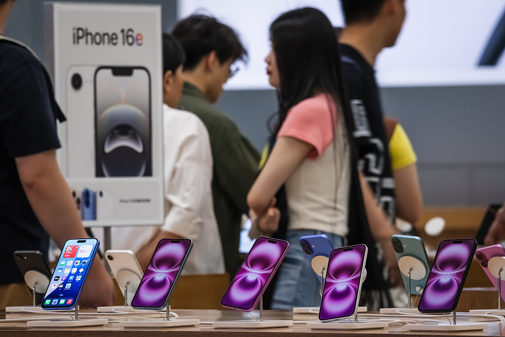 iPhone sales display