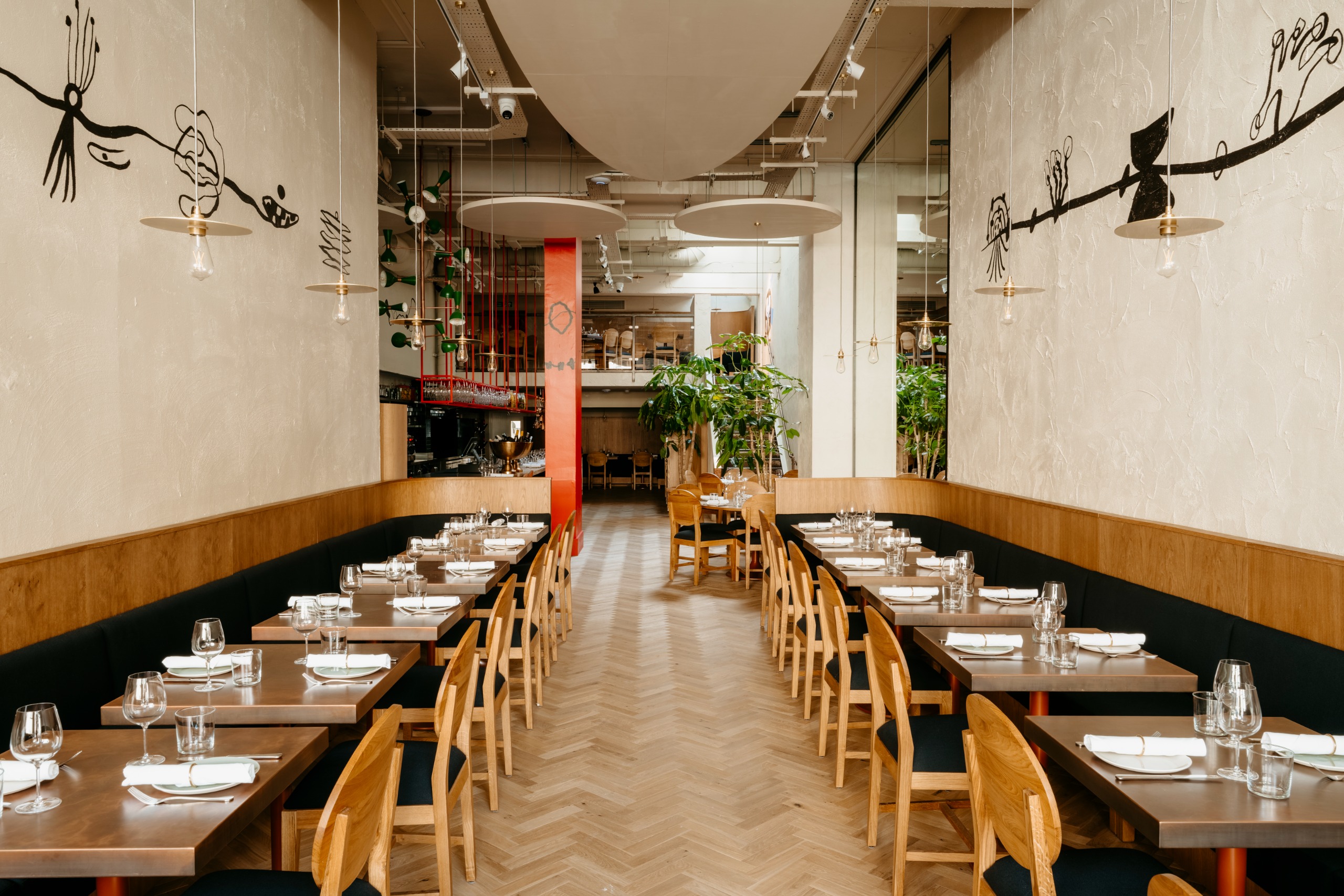 Interior of the new Ottolenghi Edinburgh restaurant