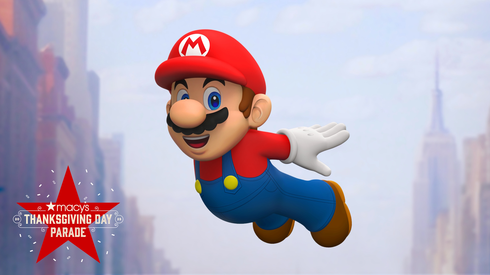 Mario Macy&#039;s Thanksgiving Day Parade balloon mockup