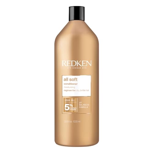 Redken All Soft Conditioner - Moisturizes &amp;amp; Hydrates Dry, Brittle Hair, Softens, Smooths &amp;amp; Adds Shine, Conditioner &amp;amp; Detangler, Safe for Color-Treated Hair