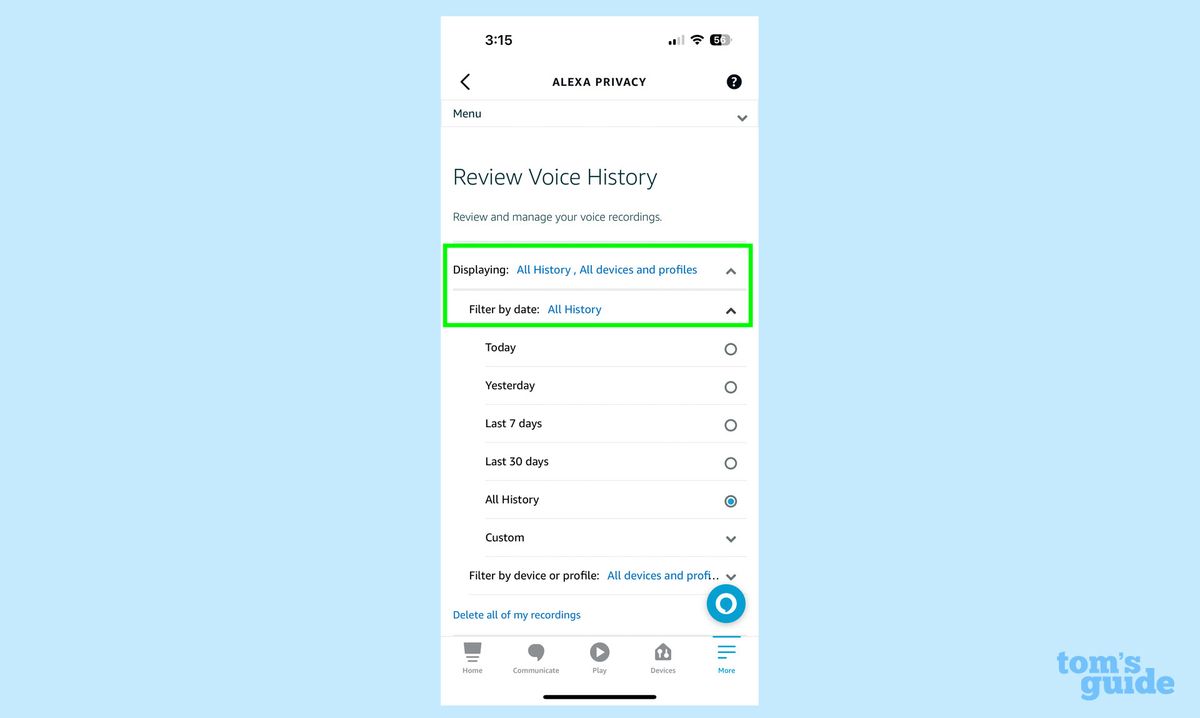 How to Clear Your Alexa History and Delete Recordings | Tom's Guide - How To Delete Family Member On Alexa App