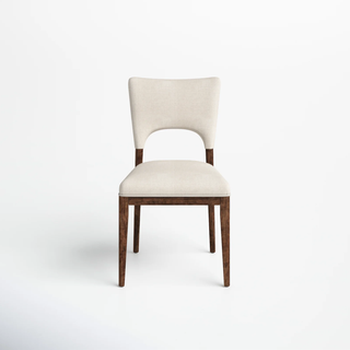 Classic back cut out dining chair.