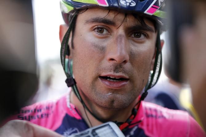 Diego Ulissi didn't contest the finish after hurting himself in an earlier crash