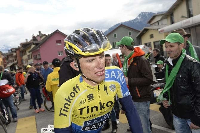Rafael Majka (Tinkoff-Saxo) had a spill in the finale