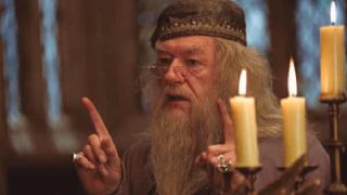 Albus Dumbledore in Harry Potter and the Prisoner of Azkaban.
