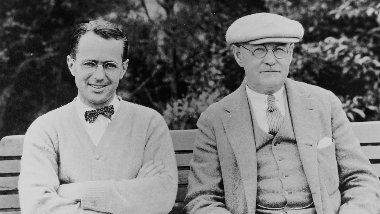 Richard Tufts and Donald Ross pose for a photo.