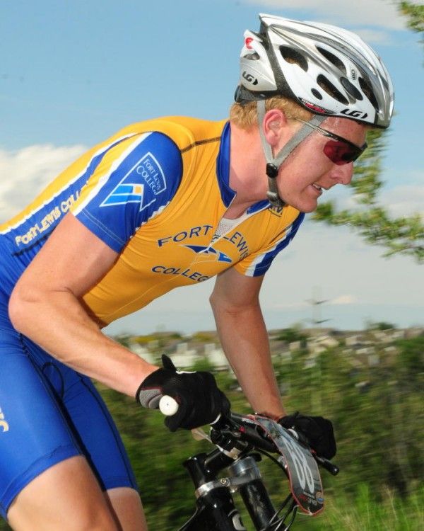 Matt Schriver (Fort Lewis) rides well.